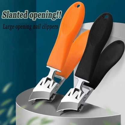 RoyaleGlow Wide Jaw Nail Clipper with Anti-Splash Design