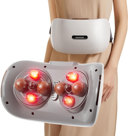 Luxora Abdominal Massager with Heat Therapy & Dual Discs