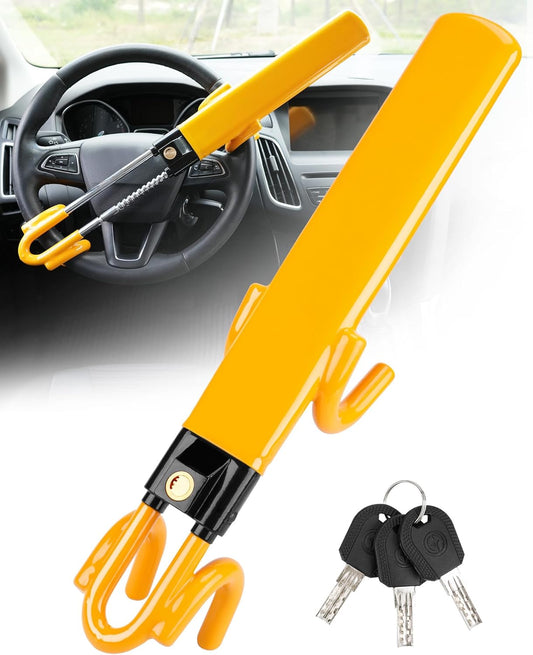 RoyaleGlow Car Steering Wheel Lock - High Visibility Security
