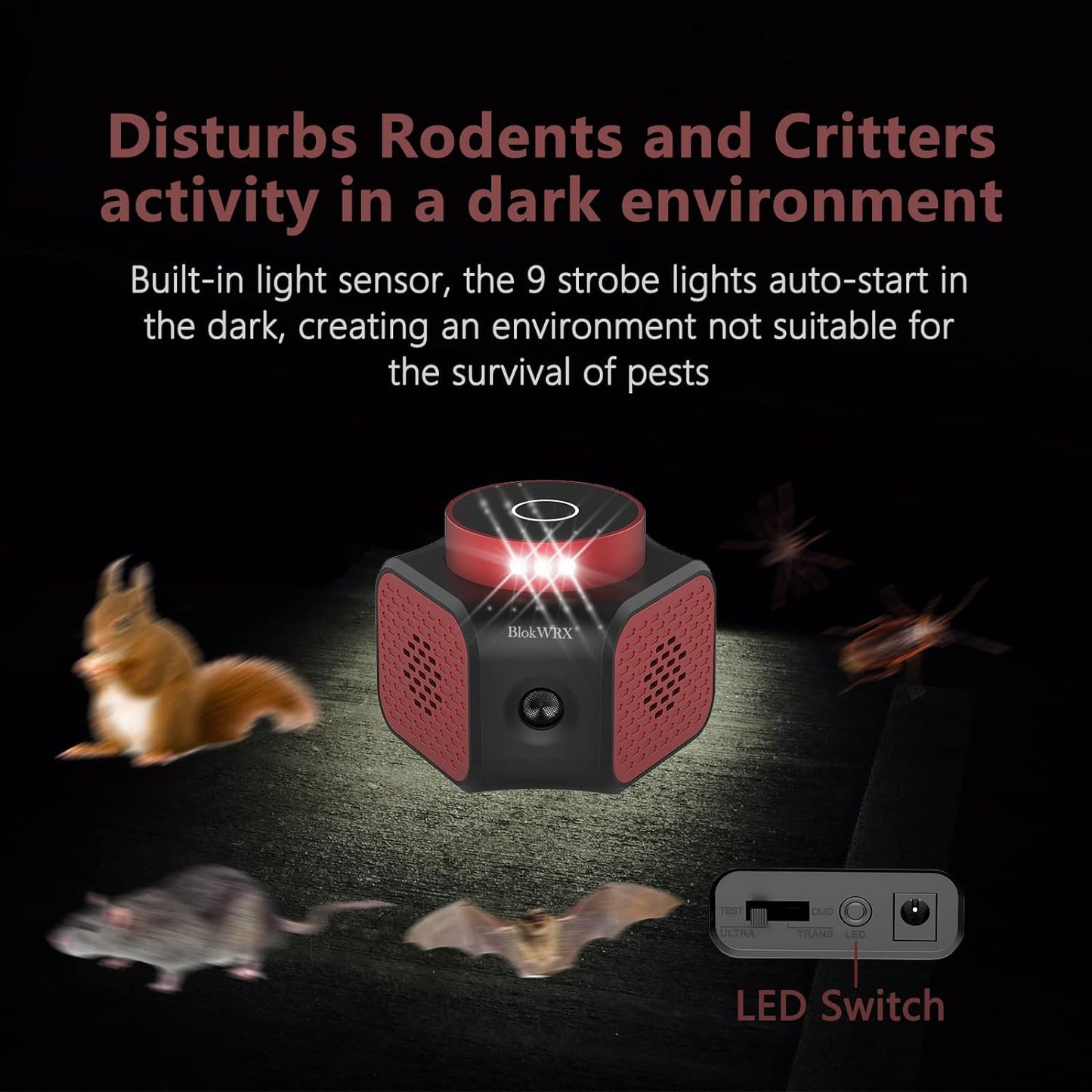 Royaleva Ultrasonic Indoor Rodent Repellent 1067 Sq Ft