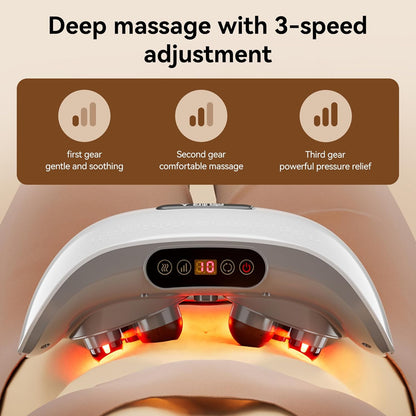 Luxora Abdominal Massager with Heat Therapy & Dual Discs