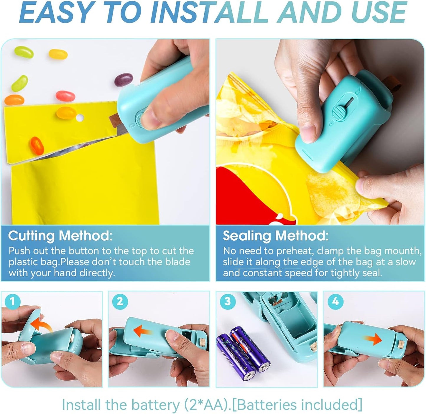 Royaleva Handheld Mini Bag Sealer for Food Freshness
