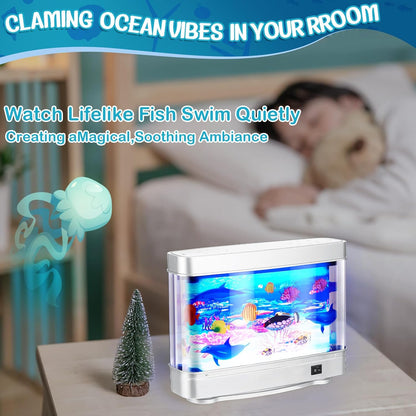 RoyaleGlow Fake Fish Tank Aquarium - Realistic Animated Decor