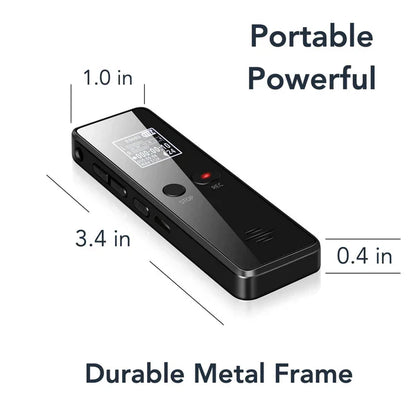 LuxRoyale Professional Digital Voice Recorder | Audio Sound Recorder | Auto Saving Files with Built-in Speaker