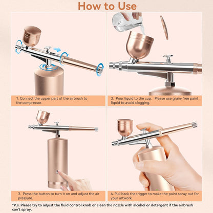Luxora Cordless Airbrush Kit for Seamless Art Projects