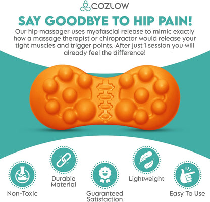 RoyaleGlow Hip Massager for Targeted Pain Relief Therapy