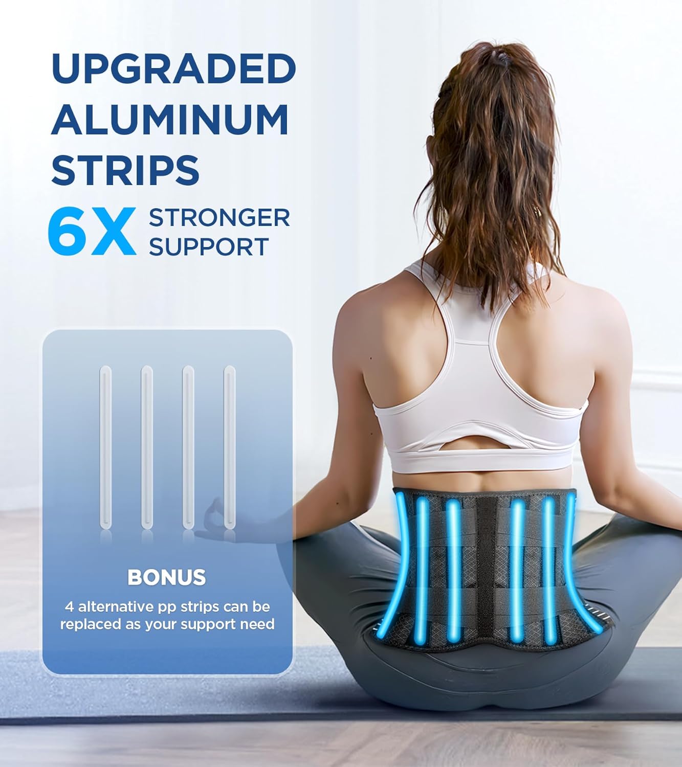 Luxora Back Lumbar Brace For Lower Back Pain Relief