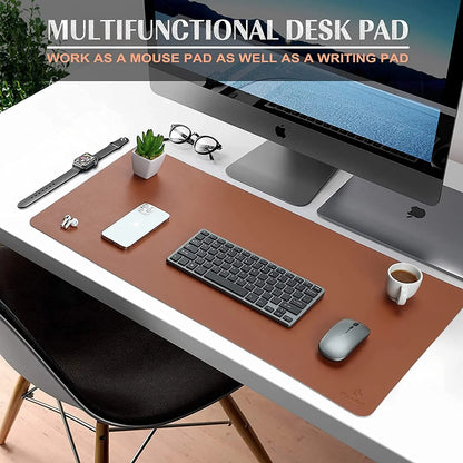 Lumora Non Slip PU Leather Desk Pad with Wrist and Elbow Support for Office, Gaming