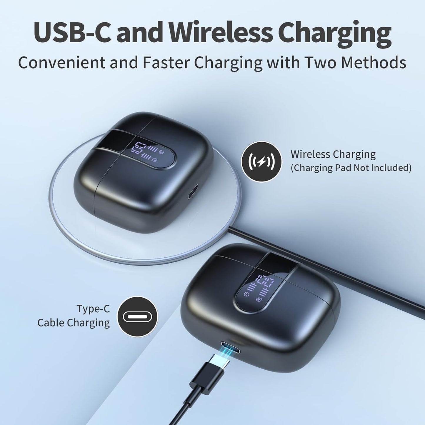 Luxora True Wireless Earbuds With Charging Case 60H Playtime