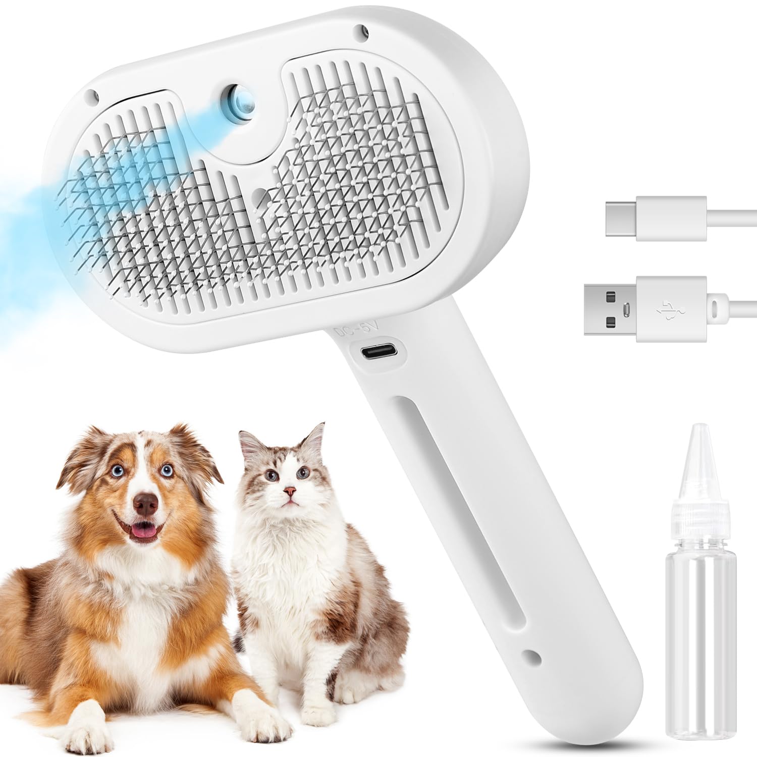 Royaleva Cat And Dog Steam Brush for Easy Grooming