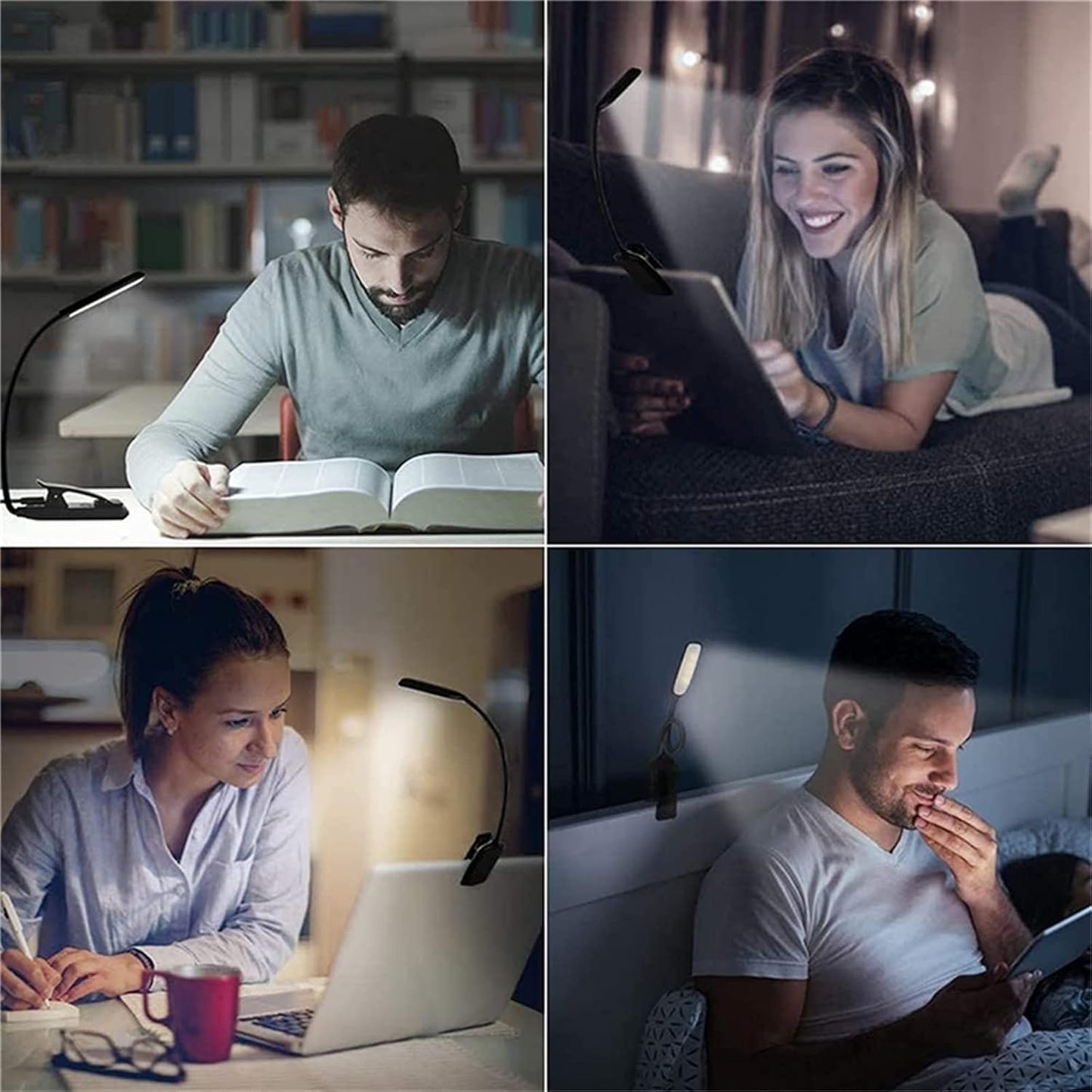Royaleva Reading Lamp Book Clamp with Adjustable Brightness