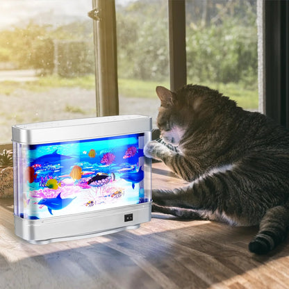 RoyaleGlow Fake Fish Tank Aquarium - Realistic Animated Decor