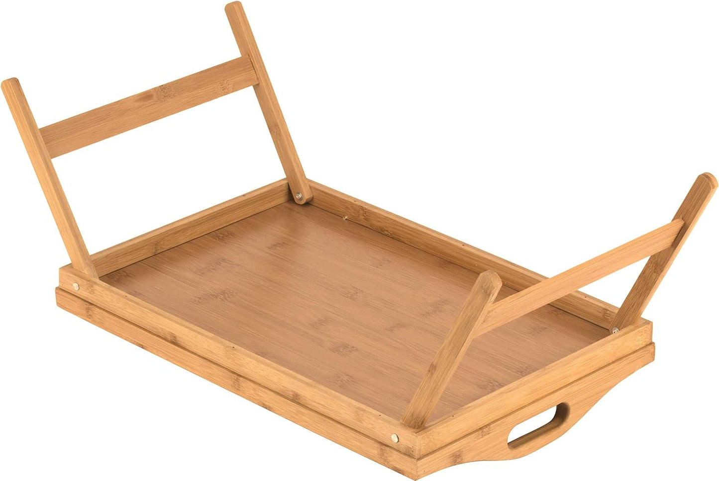 Royaleva Bed Table Tray with Folding Legs - Bamboo Design