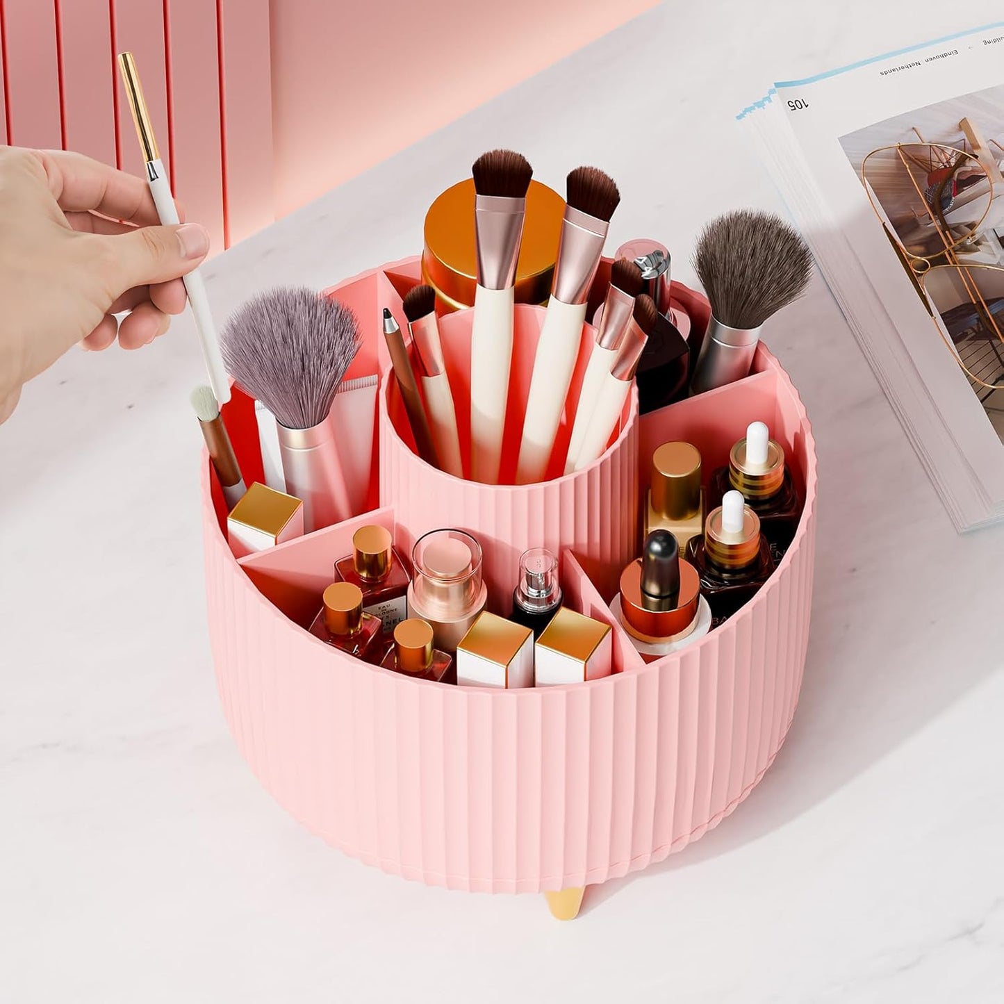 Royaleva Stylish Cosmetic Organizer with 360° Rotation