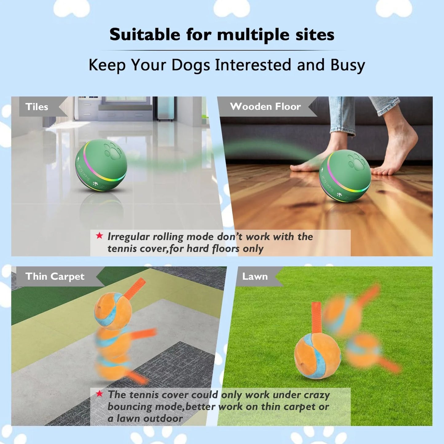 Royaleva Interactive Dog Ball Toy for Engaging Playtime