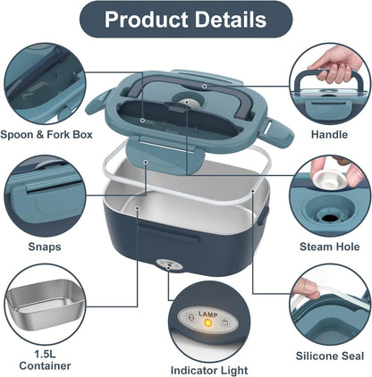 Royaleva Fast Heating Electric Lunch Box for Adults