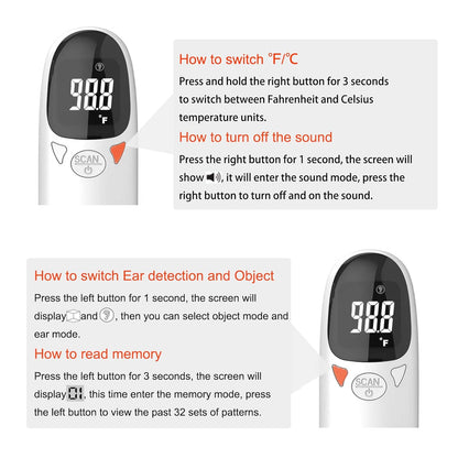 Royaleva Pet Thermometer with Infrared Technology and LED Display