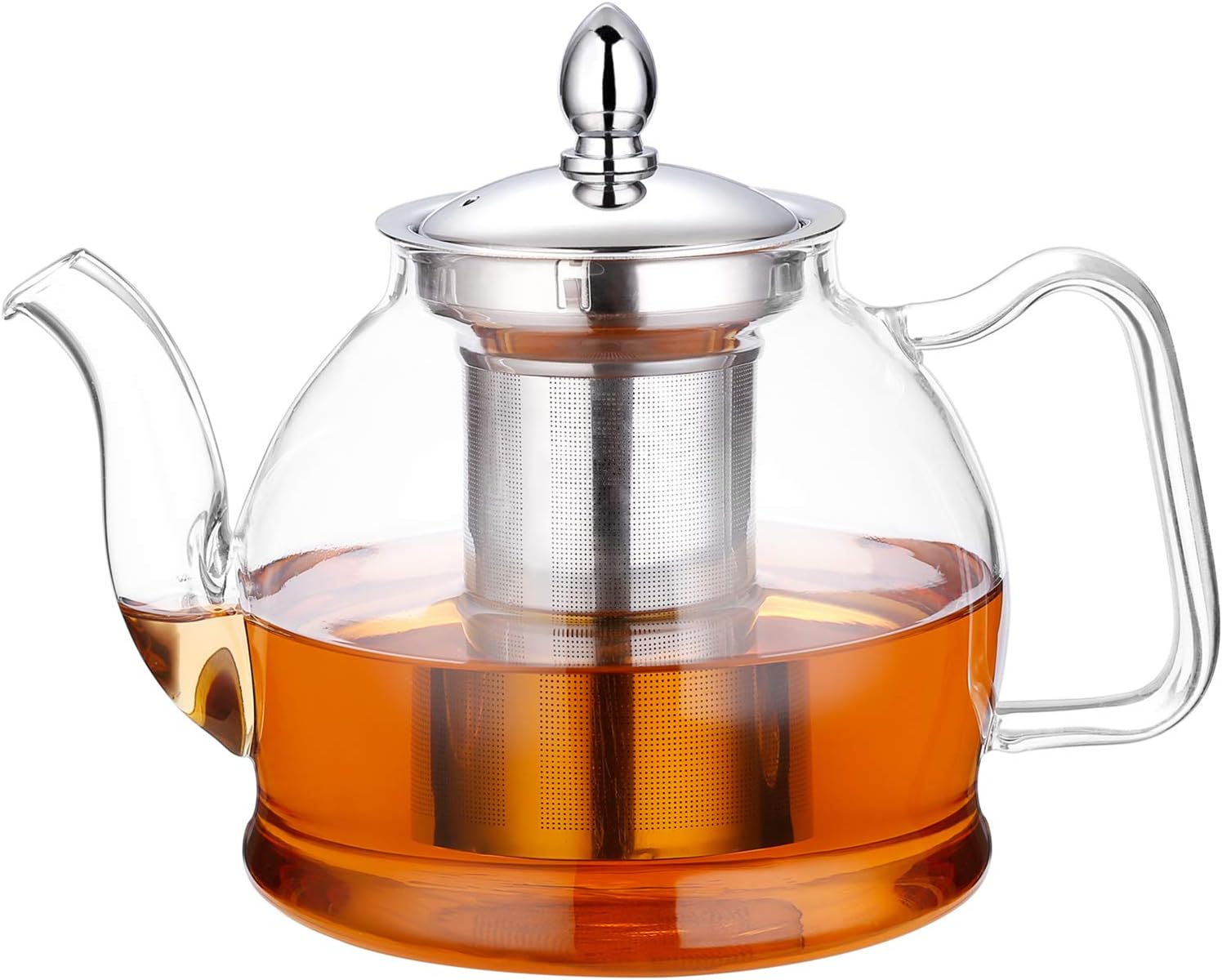 Luxora Blooming And Loose Leaf 1000ml Glass Teapot With Removable Infuser