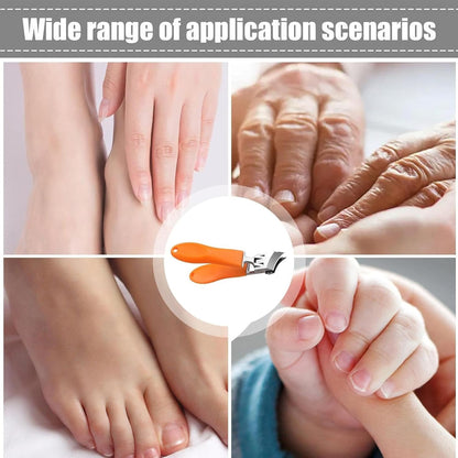 RoyaleGlow Wide Jaw Nail Clipper with Anti-Splash Design