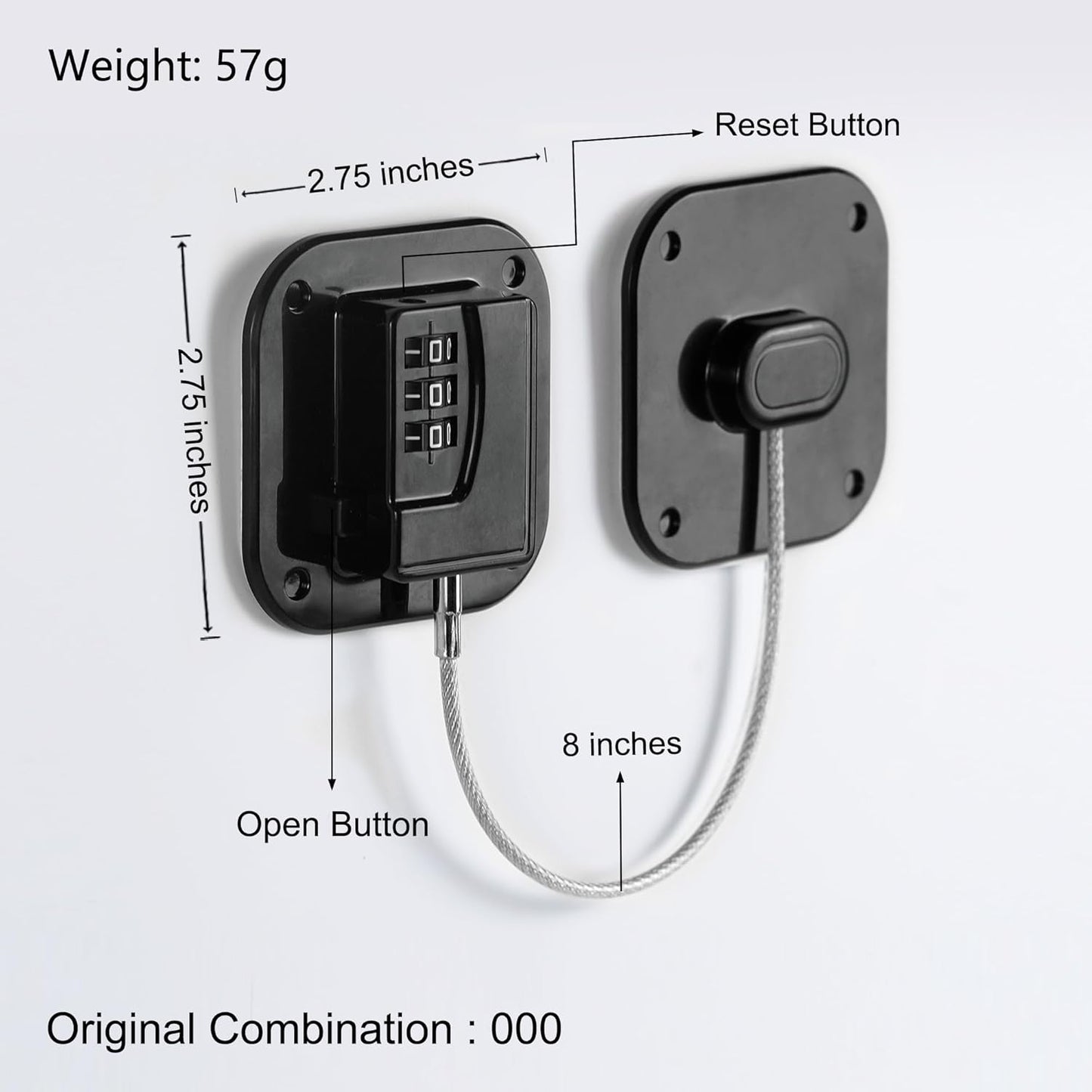 RoyaleGlow Fridge Lock 2-Pack for Safe Food Storage