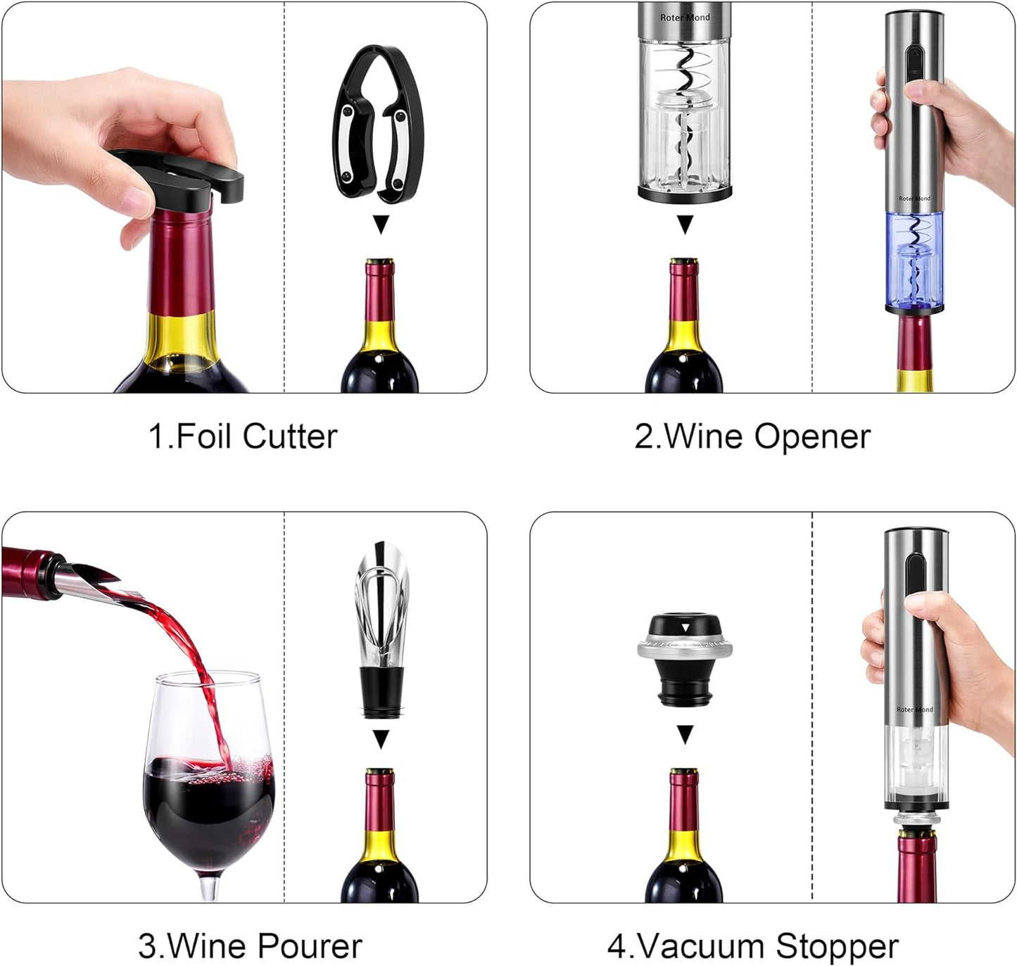 Royaleva Automatic Electric Wine Bottle Opener 30 Bottles