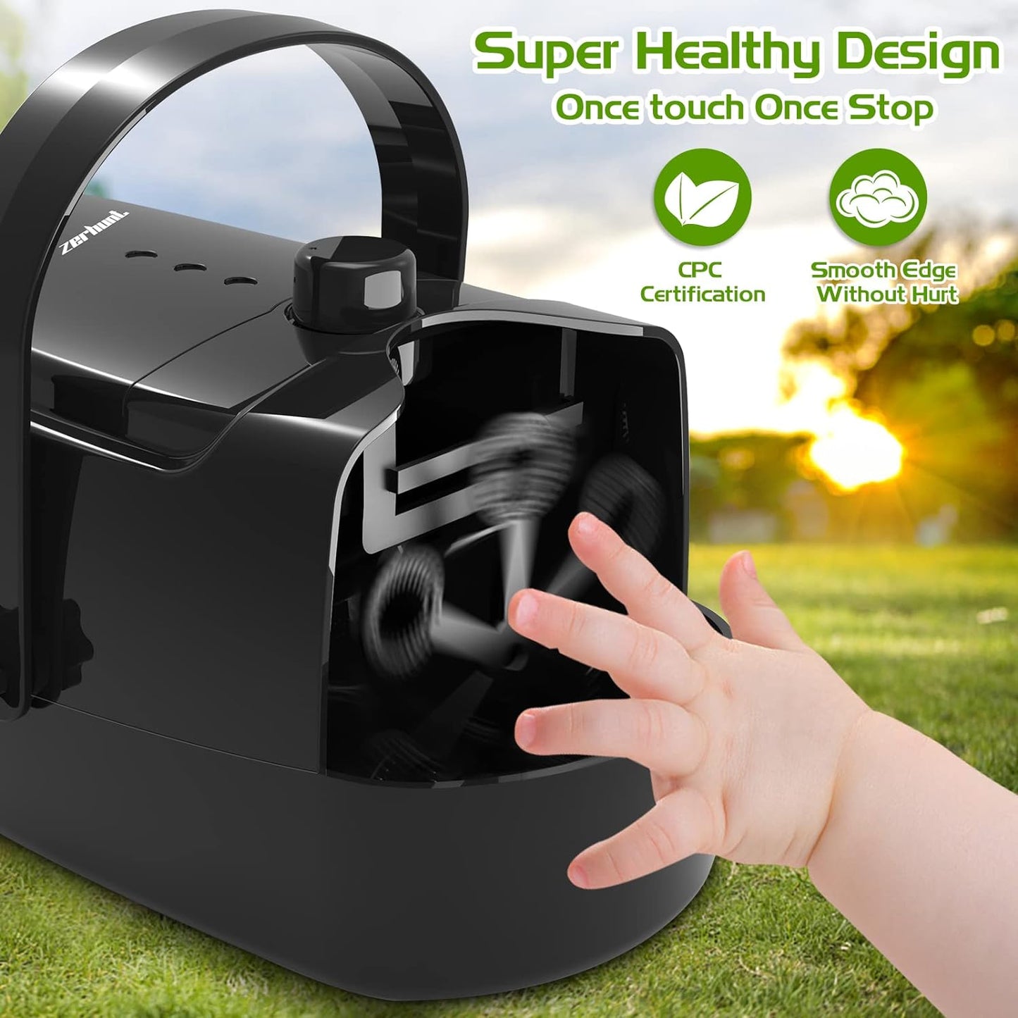 RoyaleGlow Bubble Machine Blower for Endless Fun