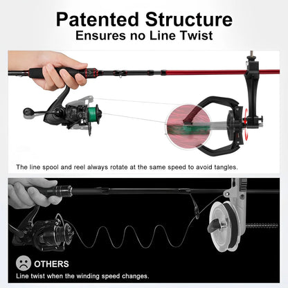 Luxora Fishing Line Winder Spooler for Tangle-Free Reel