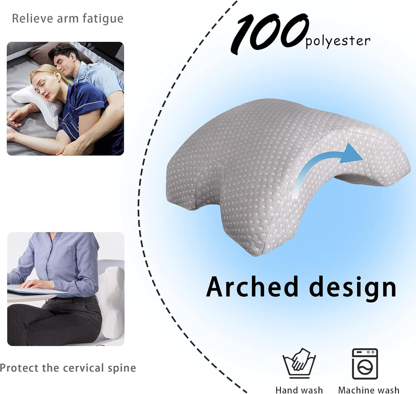 Royaleva Ergonomic Arm Pillow for Comfortable Cuddling