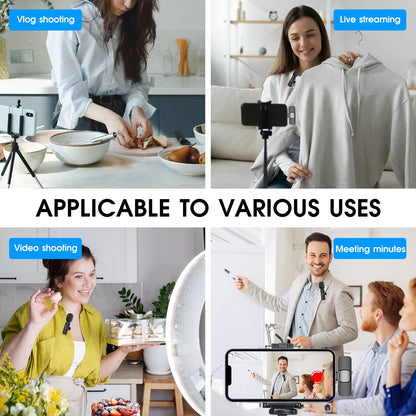 Luxora 2 Pack Wireless Microphone For Iphone Ipad