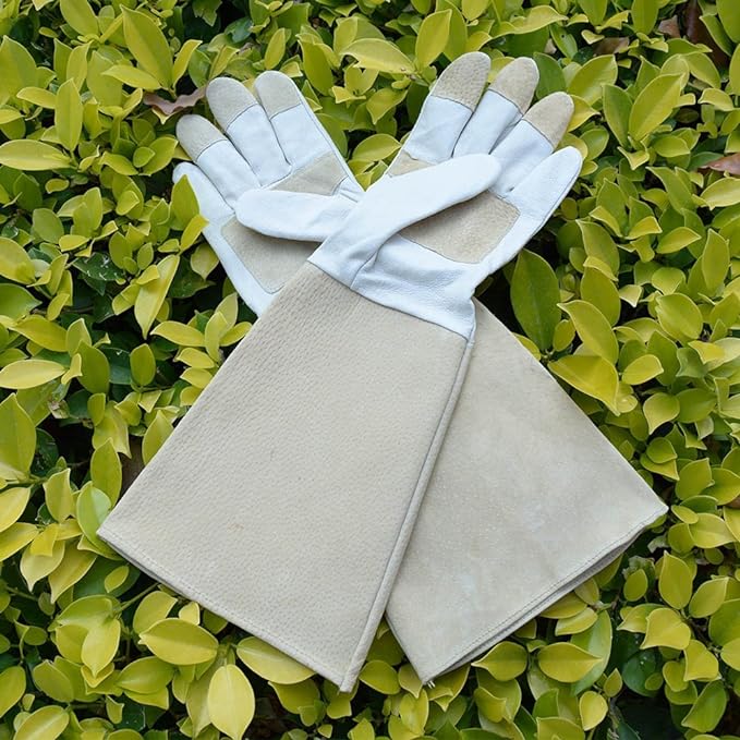 RoyaleGlow Arm Saver Gloves for Gardening and Protection