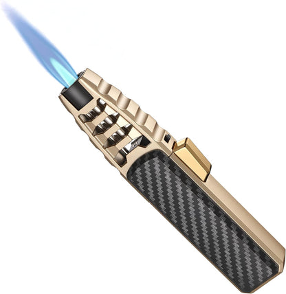 RoyaleGlow Windproof Torch Lighter with Adjustable Flame