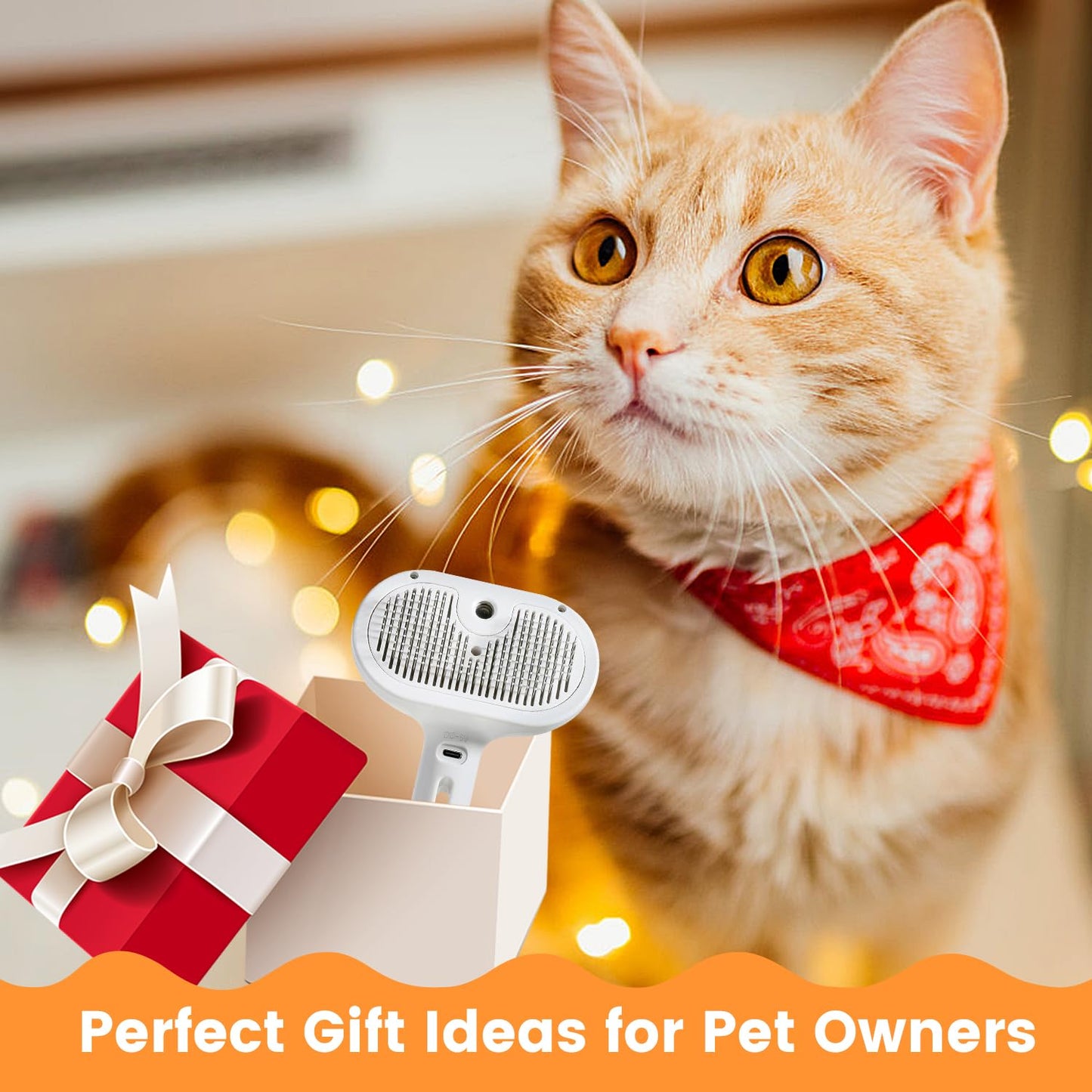 Royaleva Cat And Dog Steam Brush for Easy Grooming
