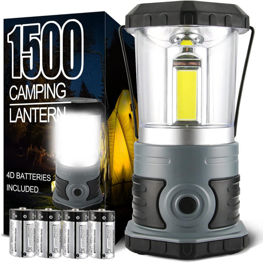 Royaleva LED Camping Lantern Bright 1500 Lumens Battery Powered
