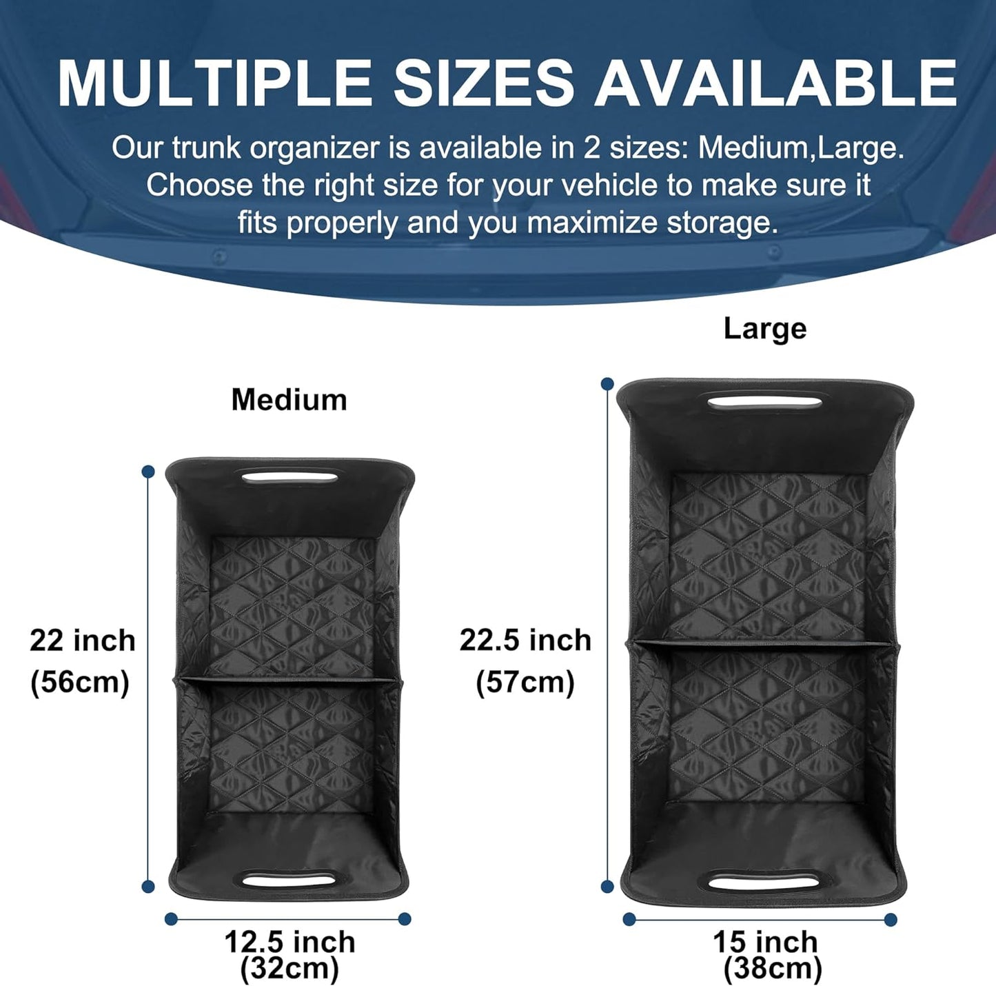 Royaleva Car Trunk Storage Organizer for Maximum Tidy Space