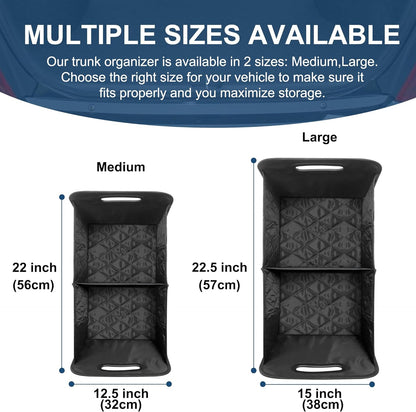Royaleva Car Trunk Storage Organizer for Maximum Tidy Space