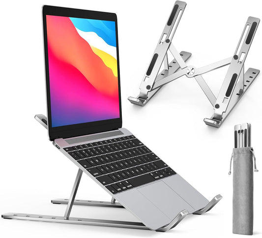 RoyaleGlow Foldable Portable Laptop Stand - Ergonomic Design