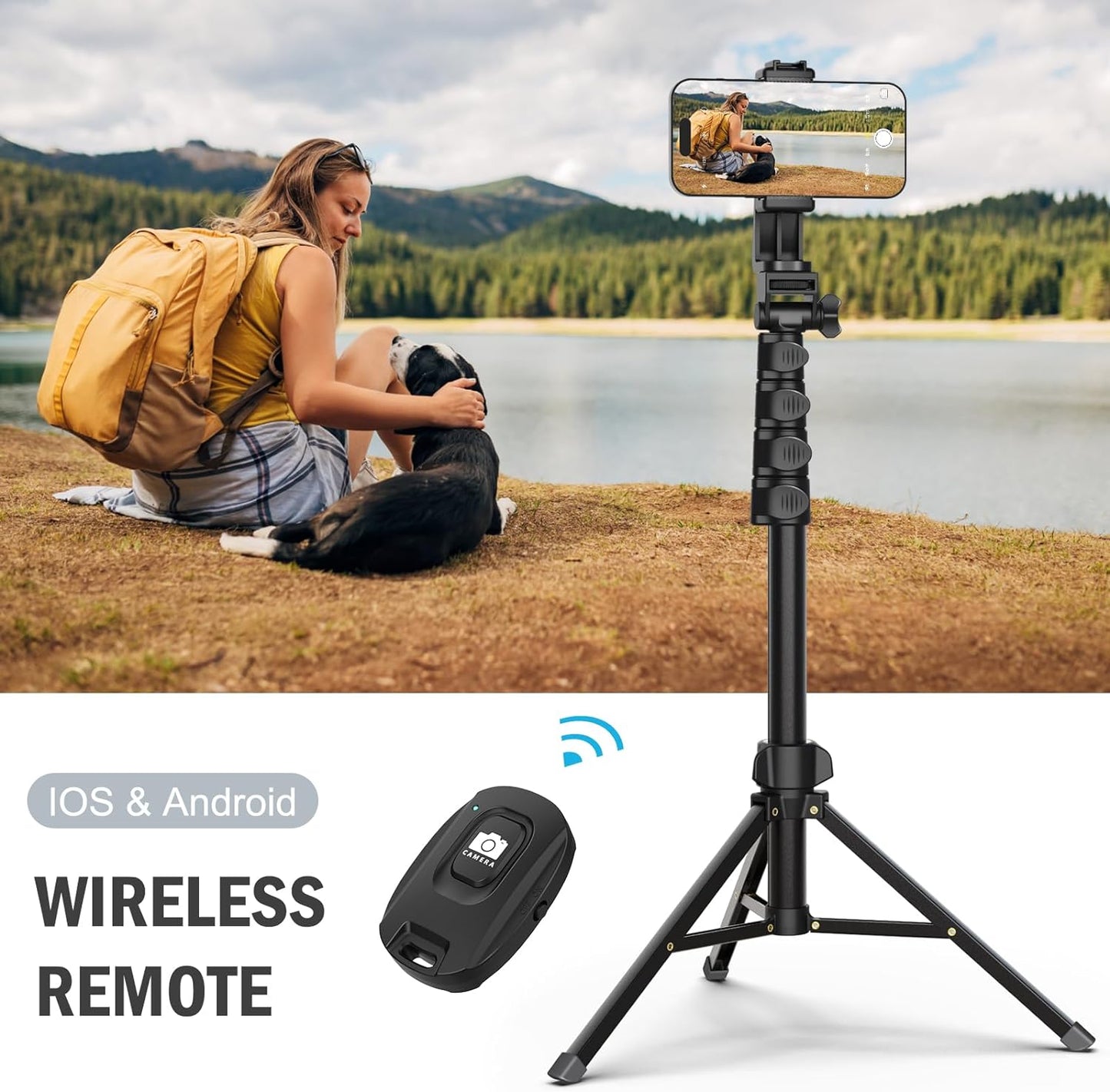 Luxora Portable Tripod Mount Stand for Cell Phone & Camera