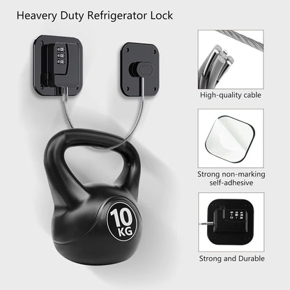 RoyaleGlow Fridge Lock 2-Pack for Safe Food Storage