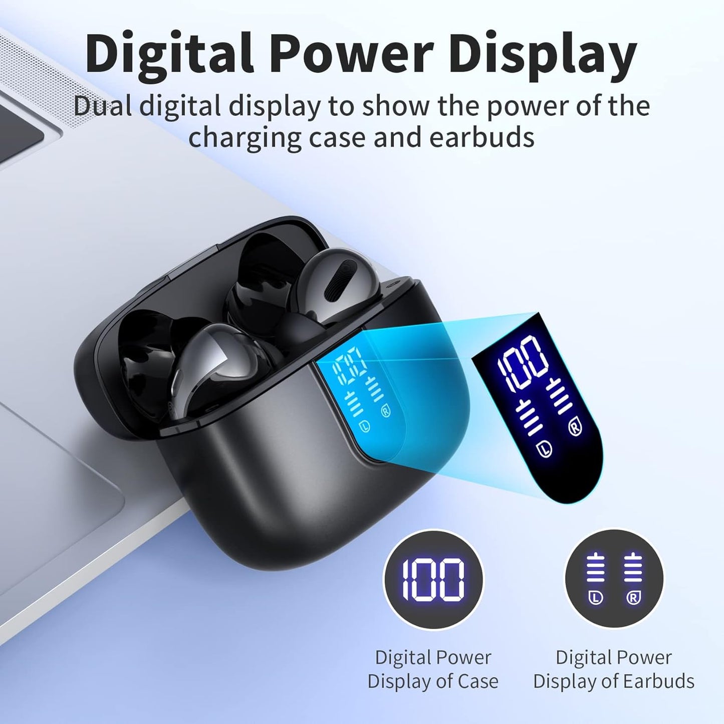 Luxora True Wireless Earbuds With Charging Case 60H Playtime