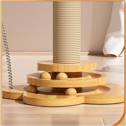 RoyaleGlow Cat Scratching Post with Multi-Surface Textures