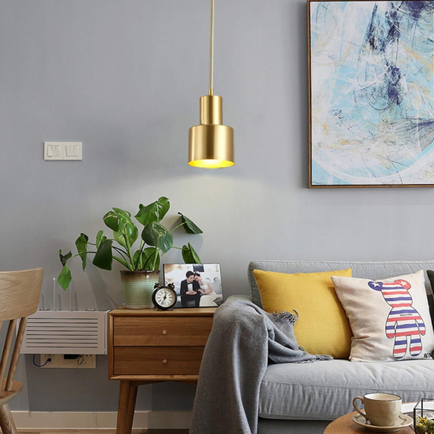 LuxRoyale Brass Pendant Droplights For Living Spaces