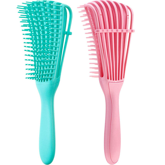 Luxora 2 Pieces Detangling Brush for Afro American Hair Textured 3a to 4c