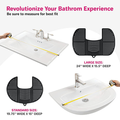RoyaleGlow Bathroom Sink Topper Cover for Space Saving