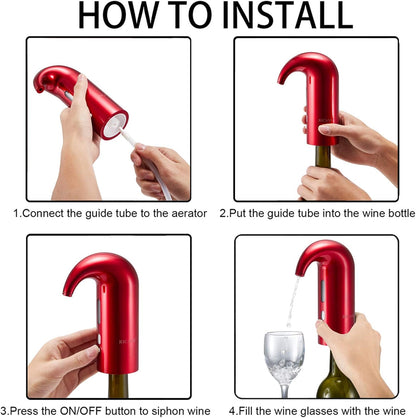 Royaleva Electric Wine Aerator Pourer Dispenser for Perfect Pours