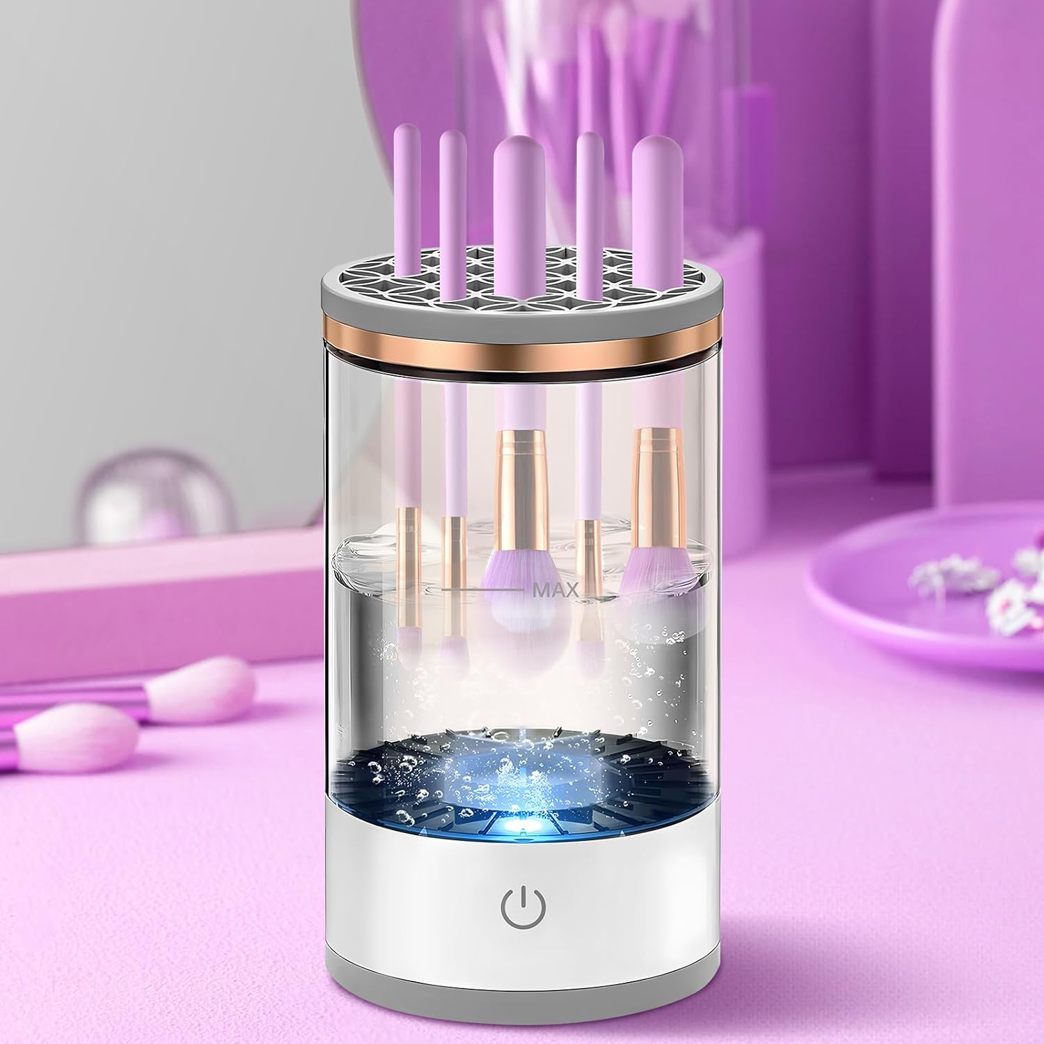 Luxora Electric Makeup Brush Cleaner with Sonic Technology
