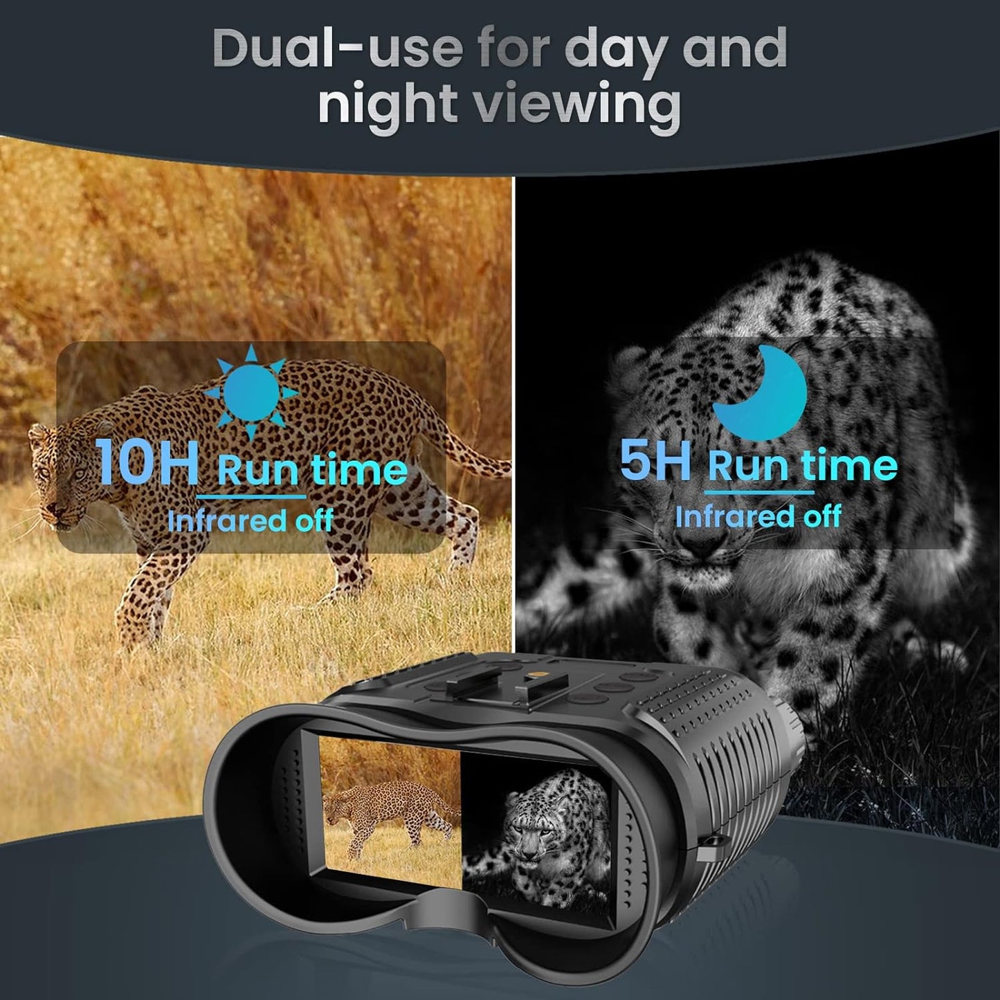 RoyaleGlow 3D Night Vision Goggles Binoculars Clear View