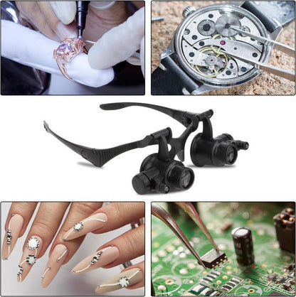 Luxora Magnifying Glasses with LED Light for Precision Work