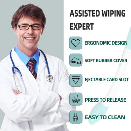 Royaleva 2pcs Toilet Aid For Wiping Long Reach Comfort Butt Wiper Tools