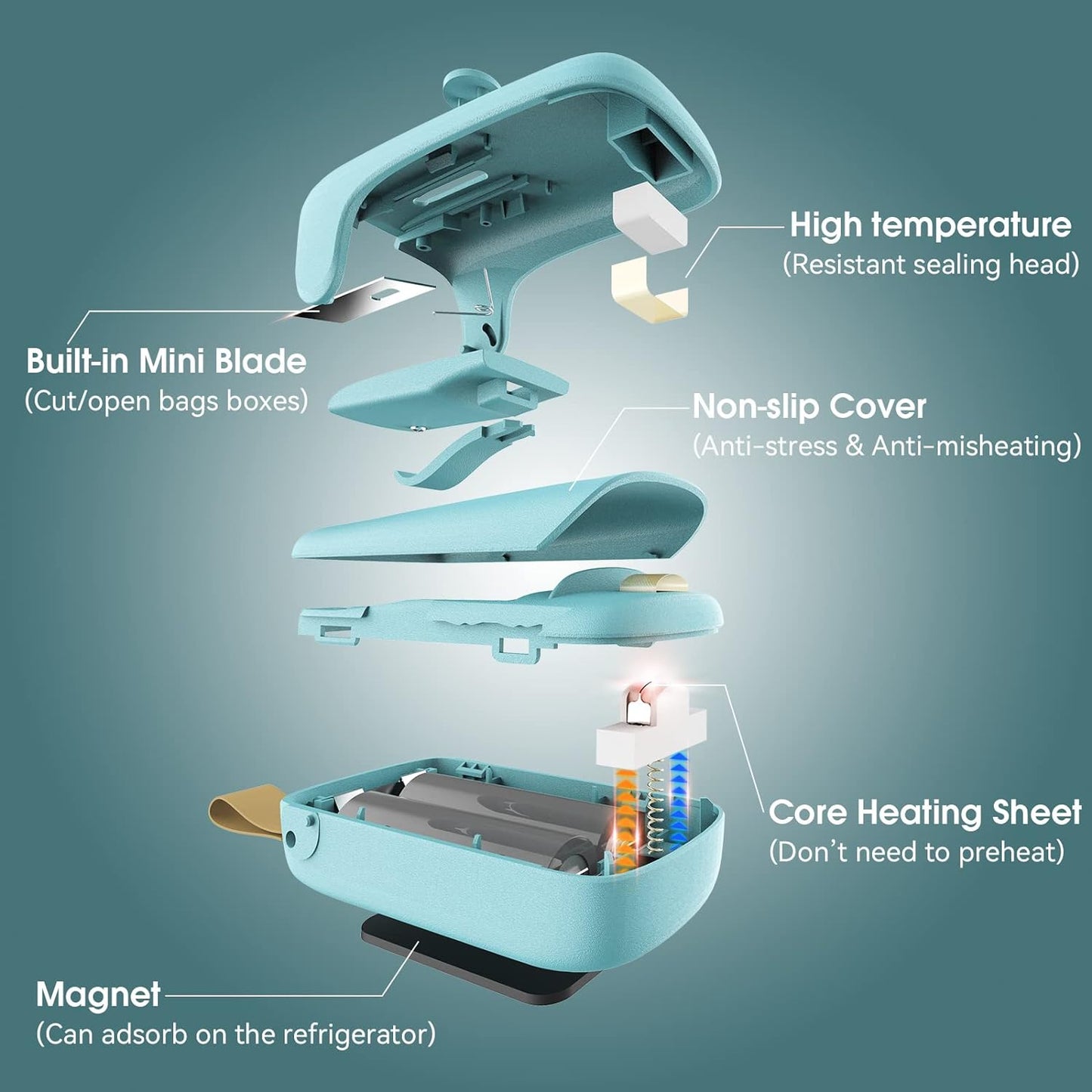 Royaleva Handheld Mini Bag Sealer for Food Freshness