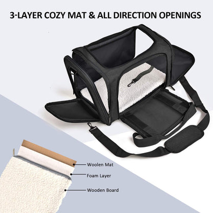 RoyaleGlow Dog Bag Carrier For Small Medium Cats Dogs Puppies Up To 15 Lbs